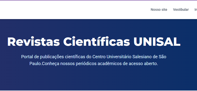 UNISAL disponibiliza nova página de Publicações Científicas