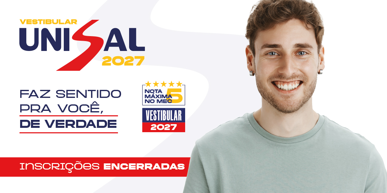 Vestibular UNISAL 2027 - Inscrições encerradas